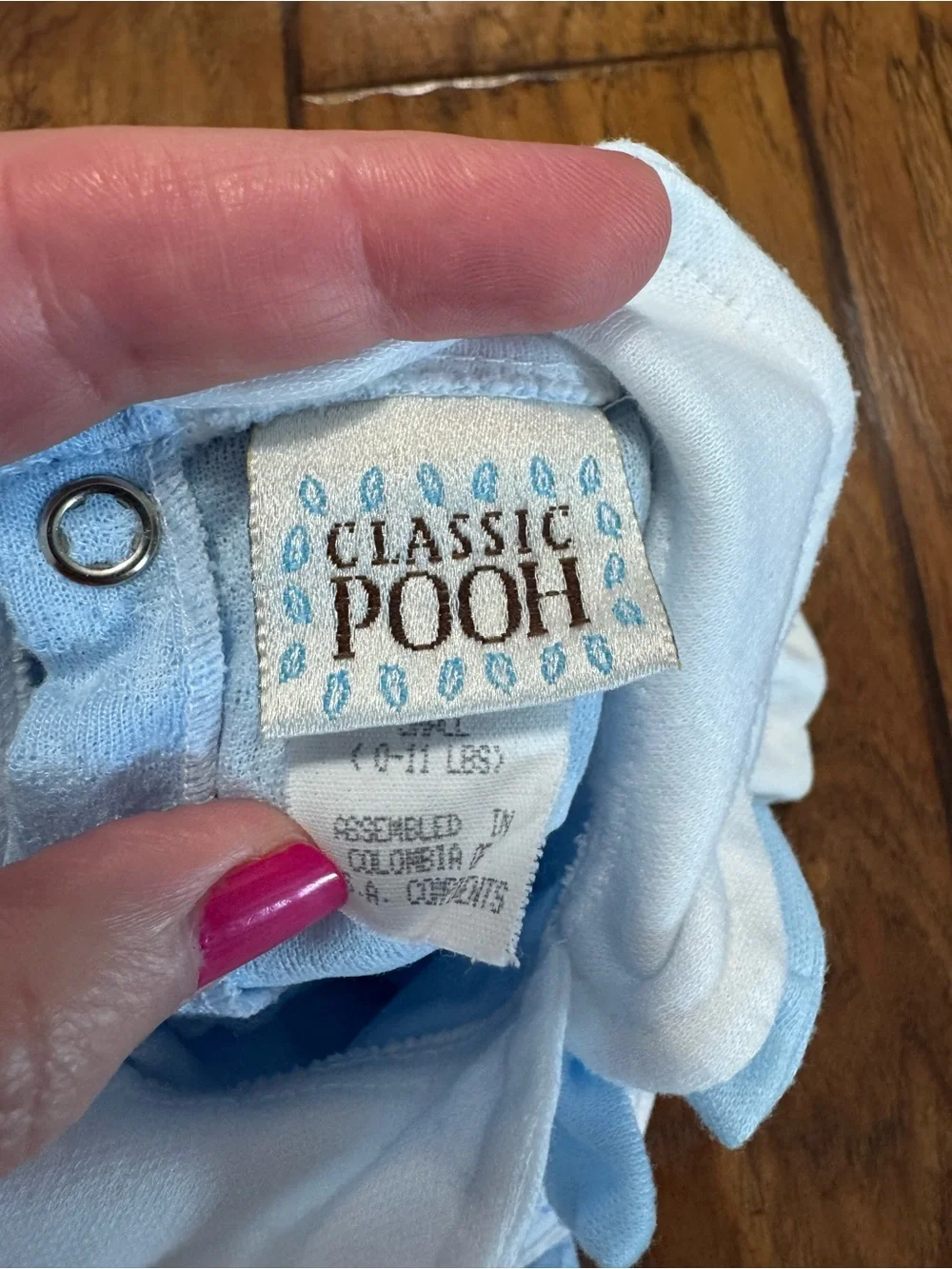 Vintage 90s Disney Winnie The Pooh Baby Sleepers Size 0-3M